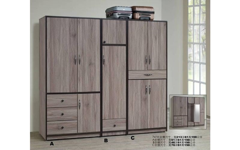 衣  櫃_7×7尺衣櫃